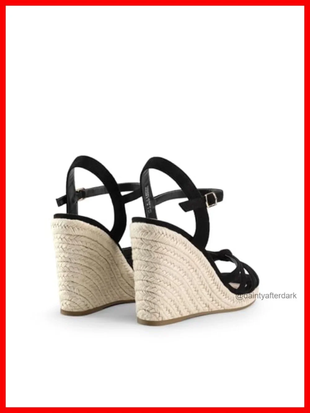 Womens Espadrille Wedge Sandals Strappy Raffia Ankle Strap Open Toe Slip